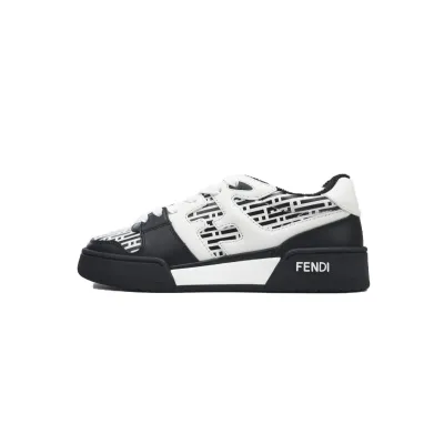 Fendi Match Low 'White Black Motif' 7E1495 AQ6G F1MYR 01