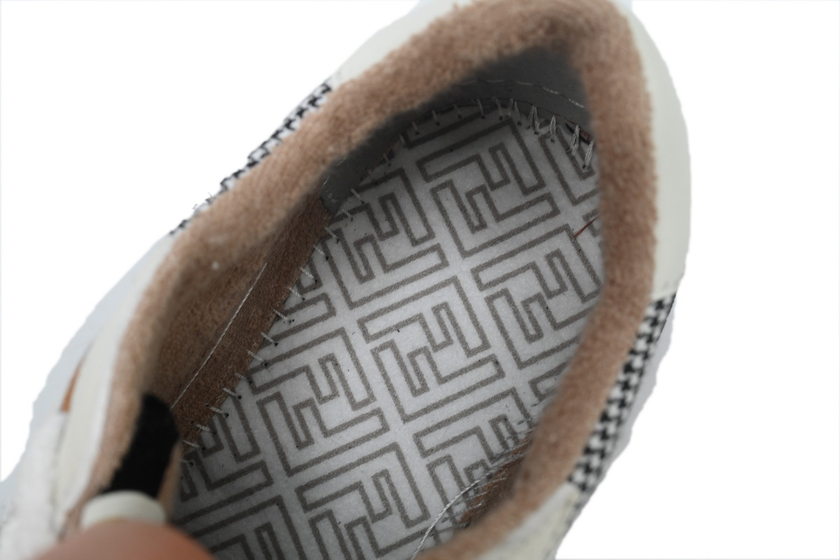 Coco Shoes Fendi Match Vitello Leather & Tonal Logo Jacquard Sneakers