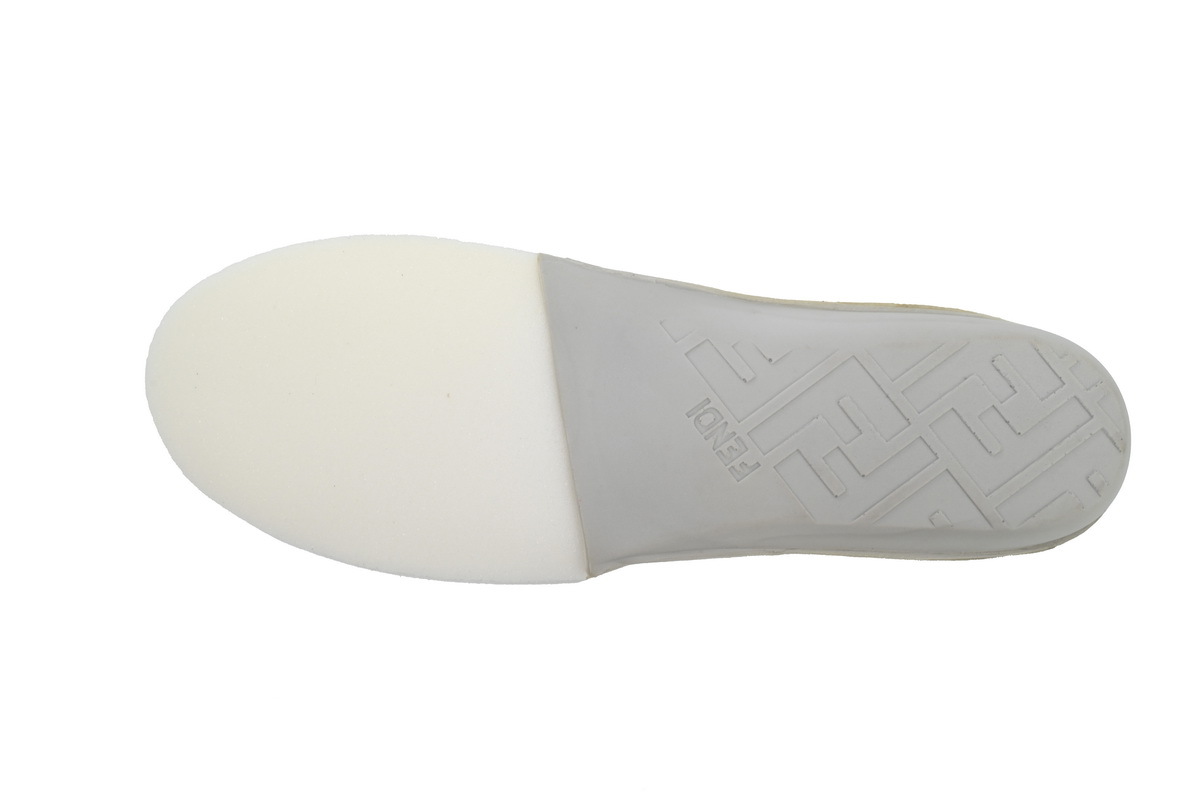 Coco Shoes Fendi Match Vitello Leather & Tonal Logo Jacquard Sneakers