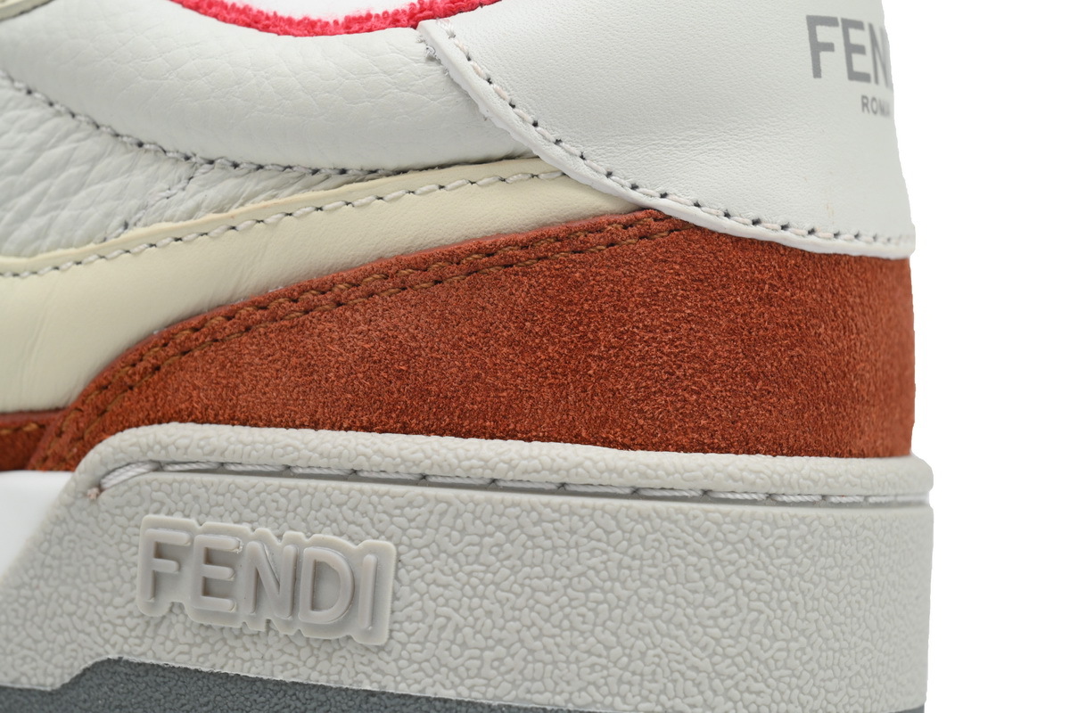 Coco Shoes Fendi Match Low Red Yellow 7E1493 AI1N F1H1D