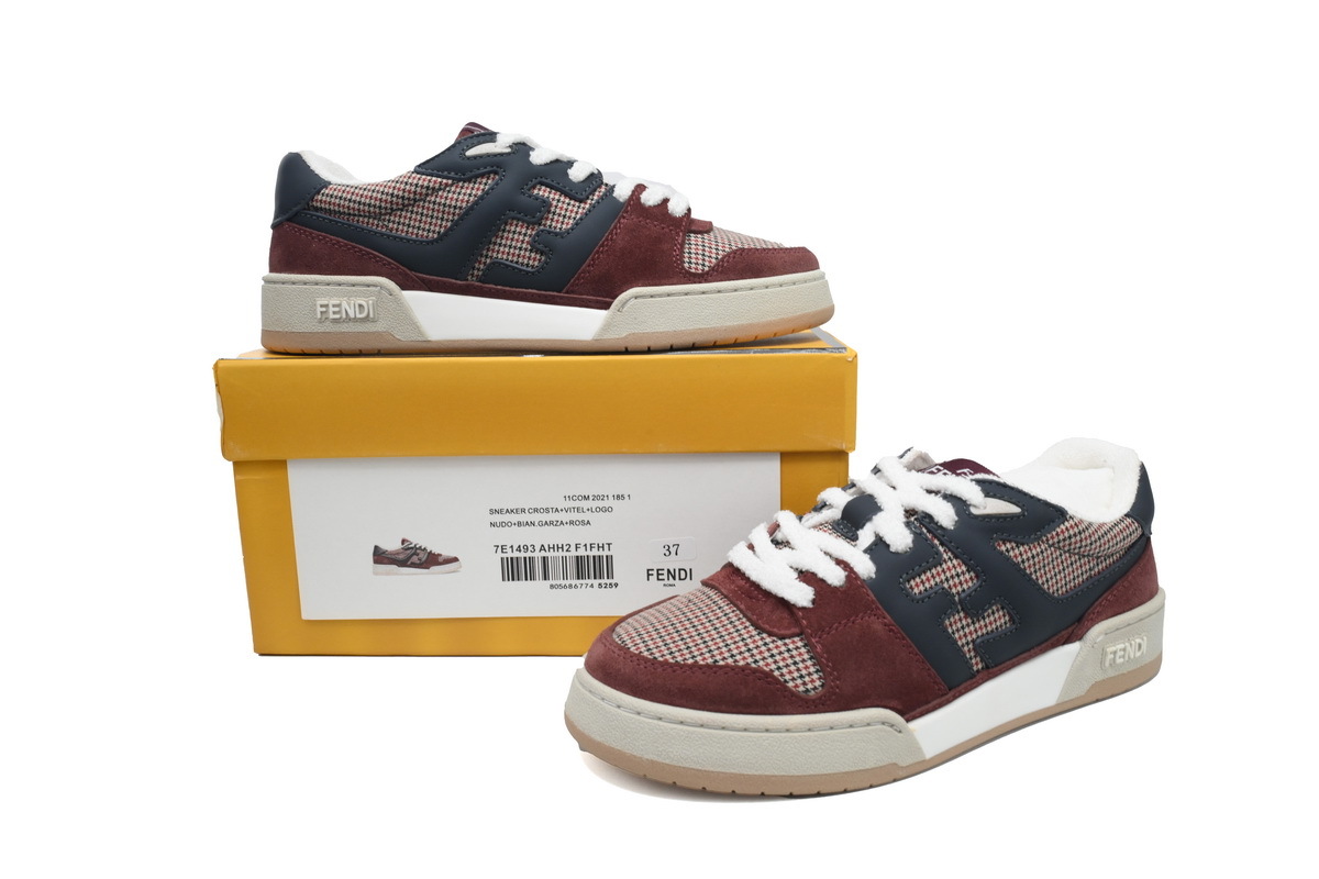 Coco Shoes Fendi Match Low Red Black