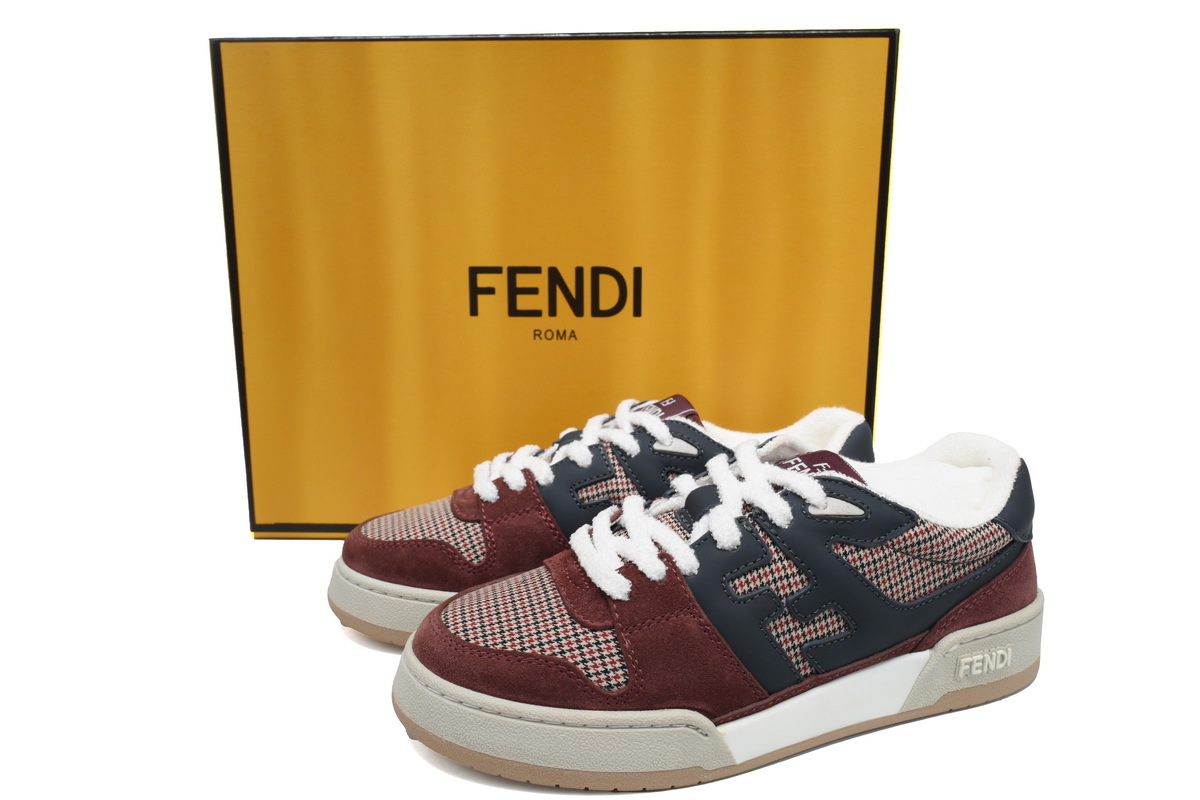 Coco Shoes Fendi Match Low Red Black