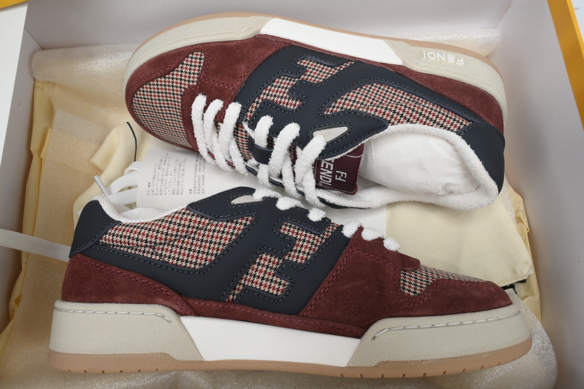 Coco Shoes Fendi Match Low Red Black