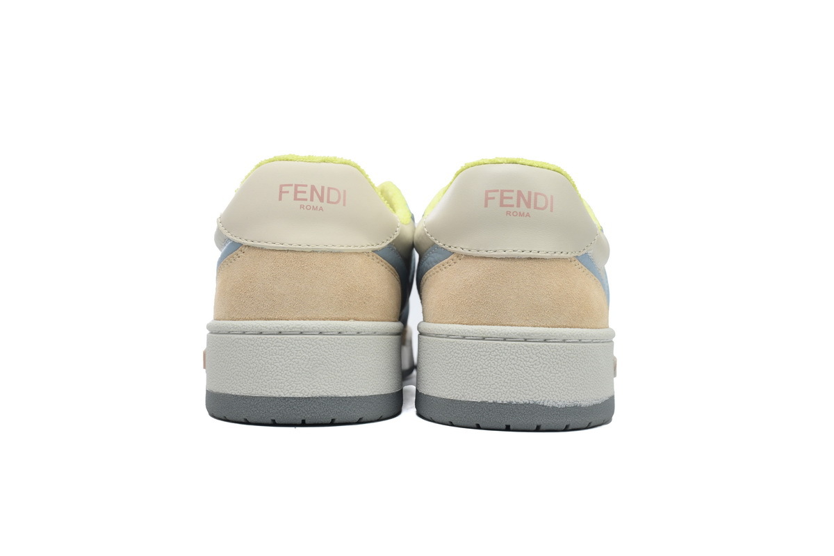 Coco Shoes Fendi Match Low Yellow Blue Suede 8E8252AI1NF1H1F