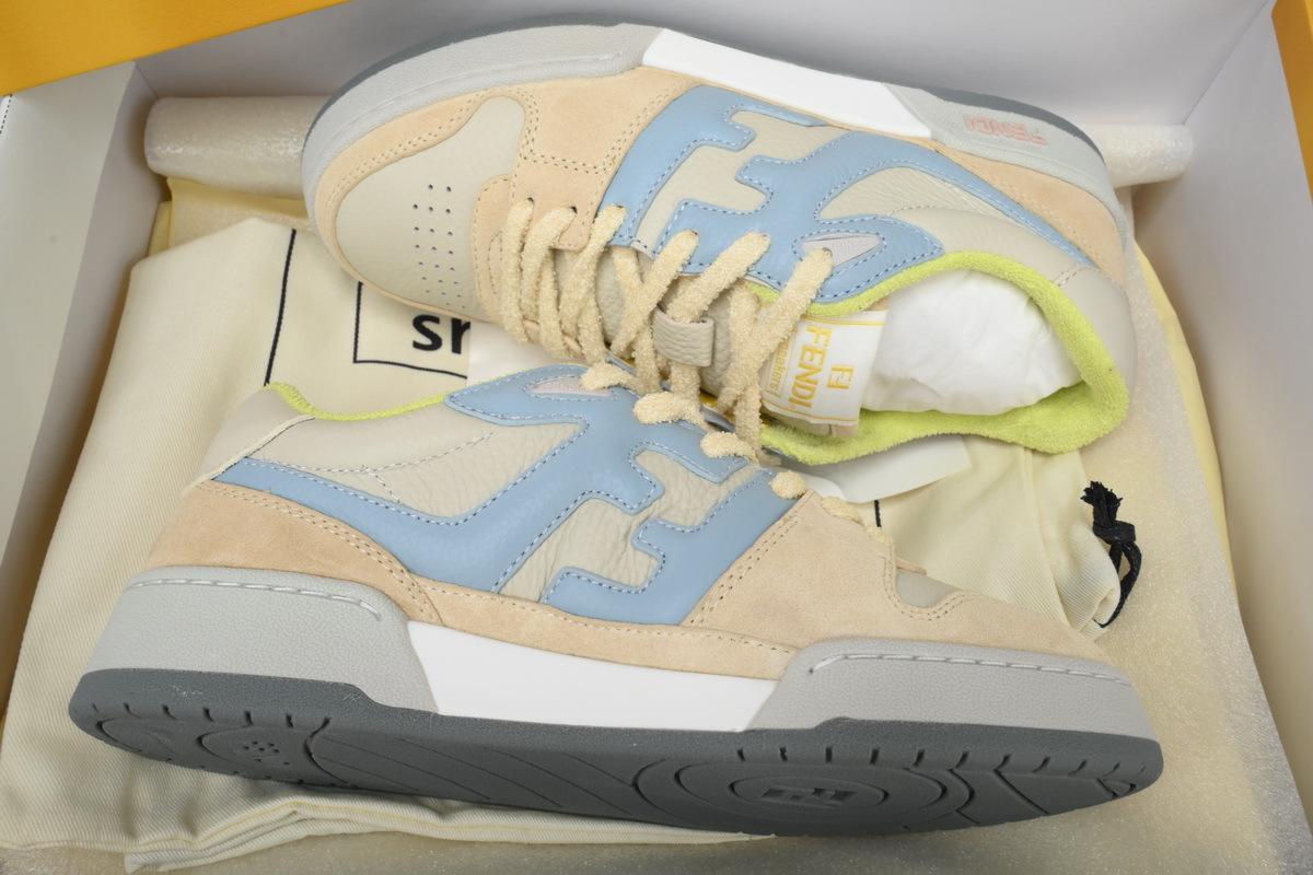 Coco Shoes Fendi Match Low Yellow Blue Suede 8E8252AI1NF1H1F