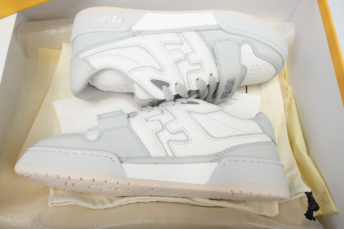 Coco Shoes Fendi Match White Grey 8E8453-AOMN-F1ME8