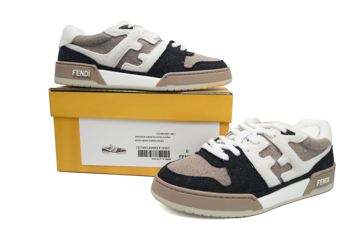 Coco Shoes Fendi Match Low Top Grey Suede 7E1493AI1N-F1IJF