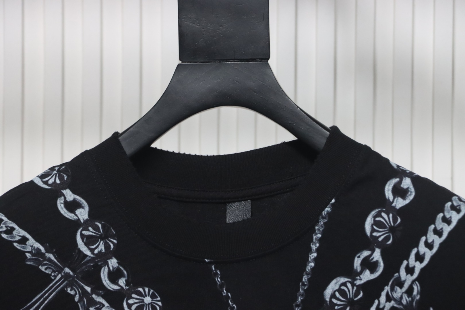 Coco Shoes Chrome Hearts Graffiti Chain T-shirt Black