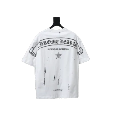Chrome Hearts Mottled Sanskrit Star Print T-shirt White 02