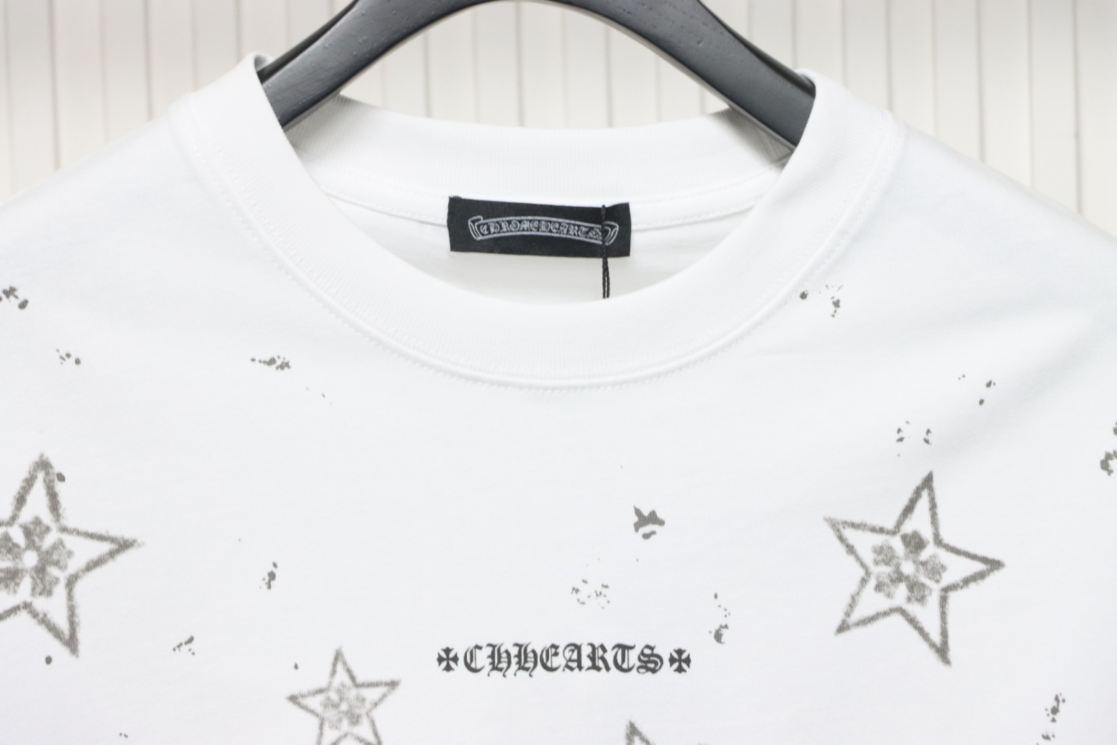 Chrome Hearts Mottled Sanskrit Star Print T-shirt White