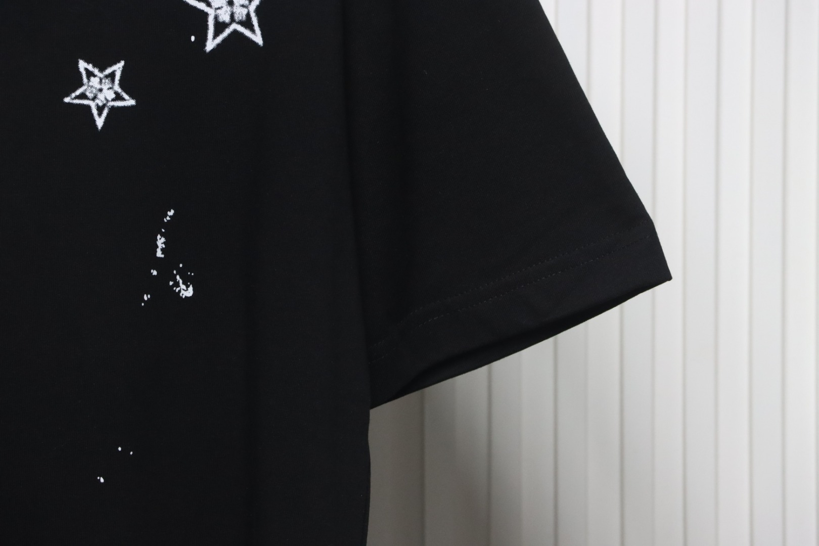 Coco Shoes Chrome Hearts Mottled Sanskrit Star Print T-shirt Black