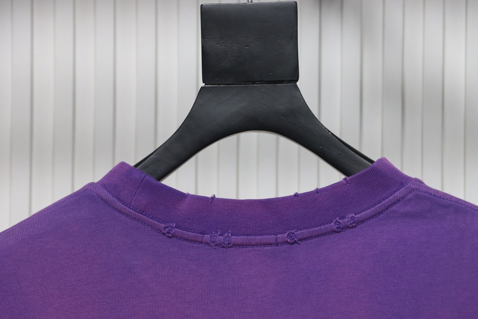 Coco Shoes Chrome Hearts Cross Embroidered Washed T-Shirt Purple