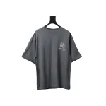 Chrome Hearts Back White Horseshoe Print Grey T-Shirt 