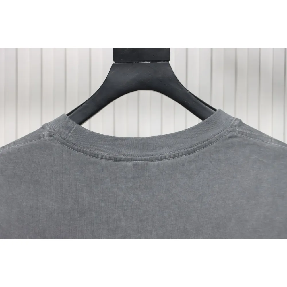 Chrome Hearts Back White Horseshoe Print Grey T-Shirt 