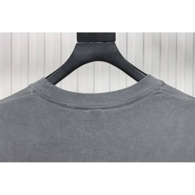 Chrome Hearts Back White Horseshoe Print Grey T-Shirt 