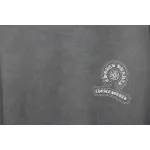 Chrome Hearts Back White Horseshoe Print Grey T-Shirt 