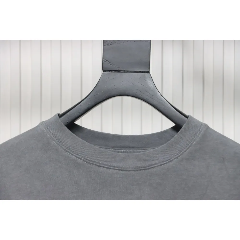 Chrome Hearts Back White Horseshoe Print Grey T-Shirt 