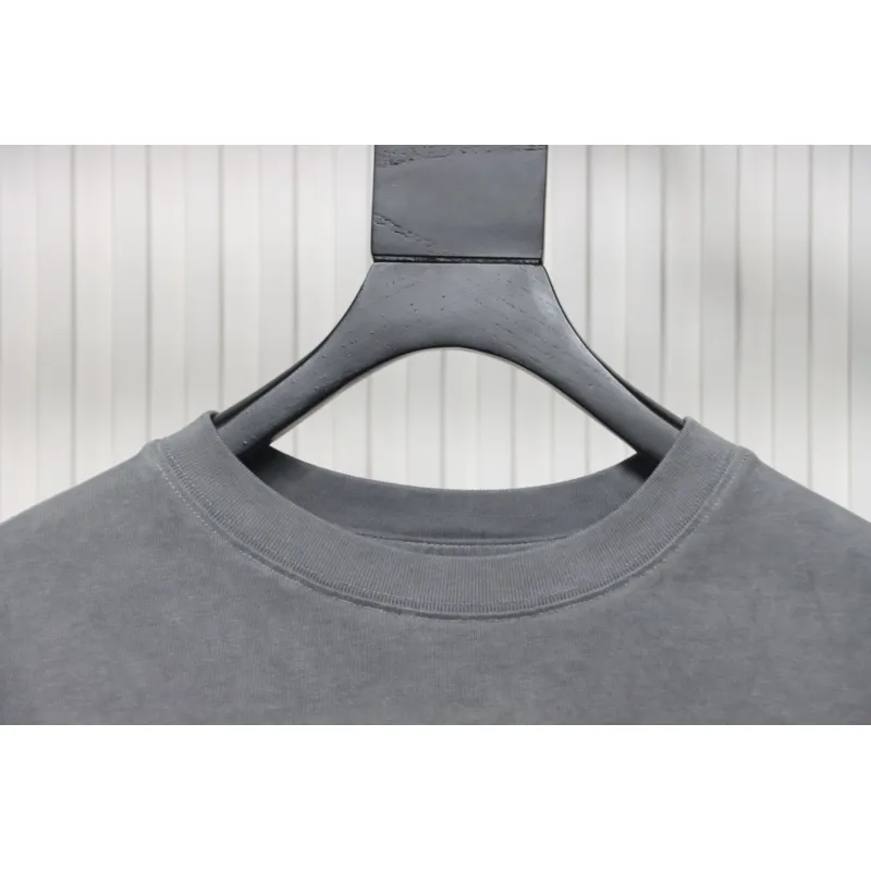 Chrome Hearts Back White Horseshoe Print Grey T-Shirt 