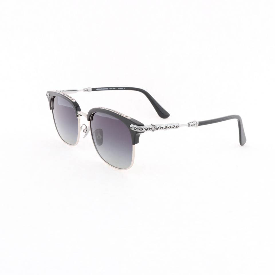 Chrome Hearts Vertical Smile II Eyeglasses Silver