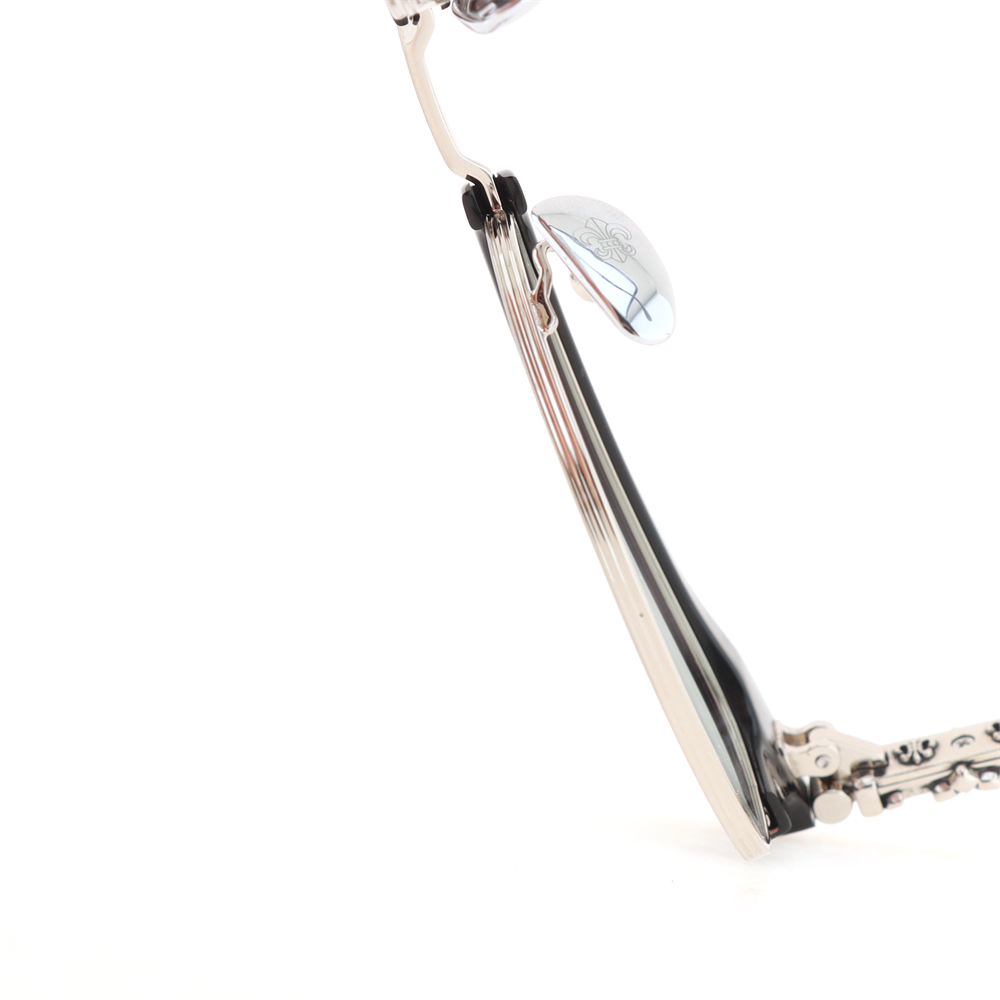 Chrome Hearts Bonennoisseur II Eyewear Black/Silver Plated