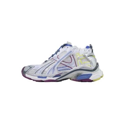 Balenciaga Runner Sneaker White Purple Blue 772767 W3RMU 9547 01