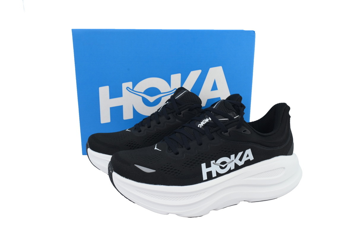 Coco Shoes Hoka One One Bondi 9 Black White 1162011-BWHT