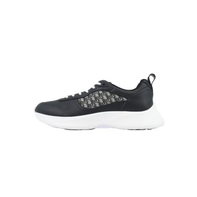 Dior B25 Runner Black Smooth Calfskin Oblique Jacquard 3SN299ZIR_H965 01
