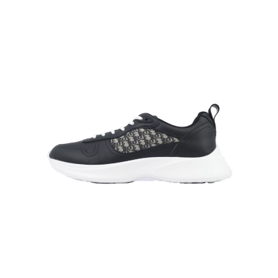 Dior B25 Runner Black Smooth Calfskin Oblique Jacquard 3SN299ZIR_H965 01
