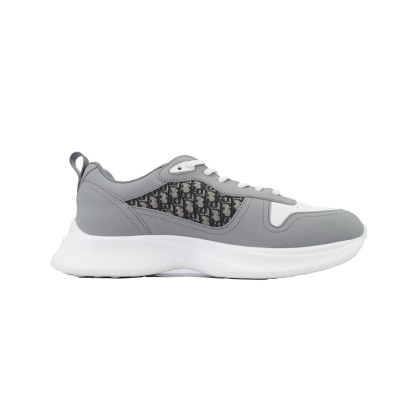 Dior B25 Runner Grey Smooth Calfskin Oblique Jacquard 3SN299ZIR H165 02