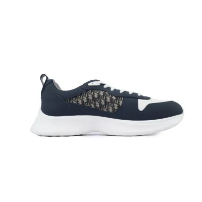 Dior B25 Runner Navy Blue Oblique Jacquard 3SN299ZIR_H561 02