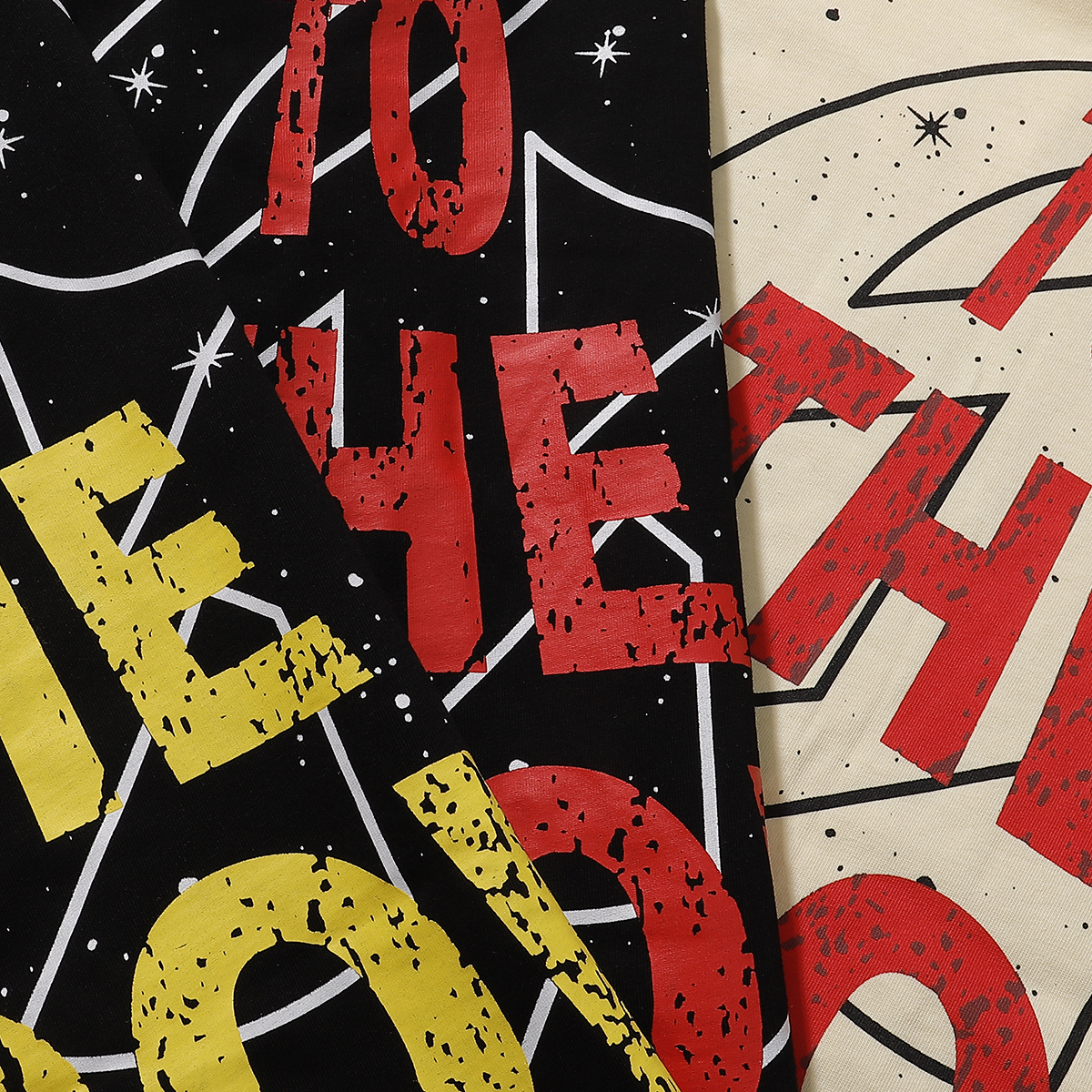 Godspeed No Looking Back T-Shirt #7072 Black Red/Apricot/Black Yellow