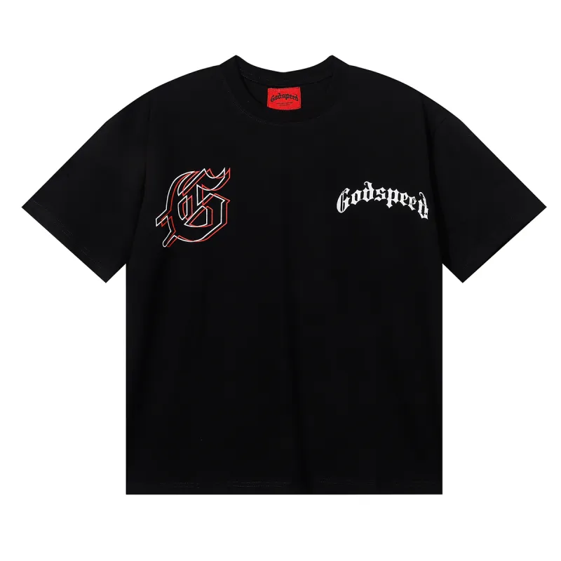 Godspeed Last Laugh T-shirt #7071 Black/White