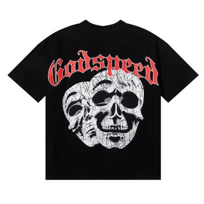 Godspeed Last Laugh T-shirt #7071 Black/White 01