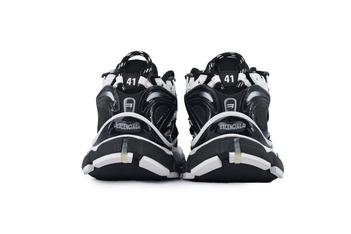 Balenciaga Runner Sneaker White Black 772774 W3RMU 9010