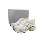 Balenciaga Runner Sneaker White Yellow 772767 W3RNY 9170