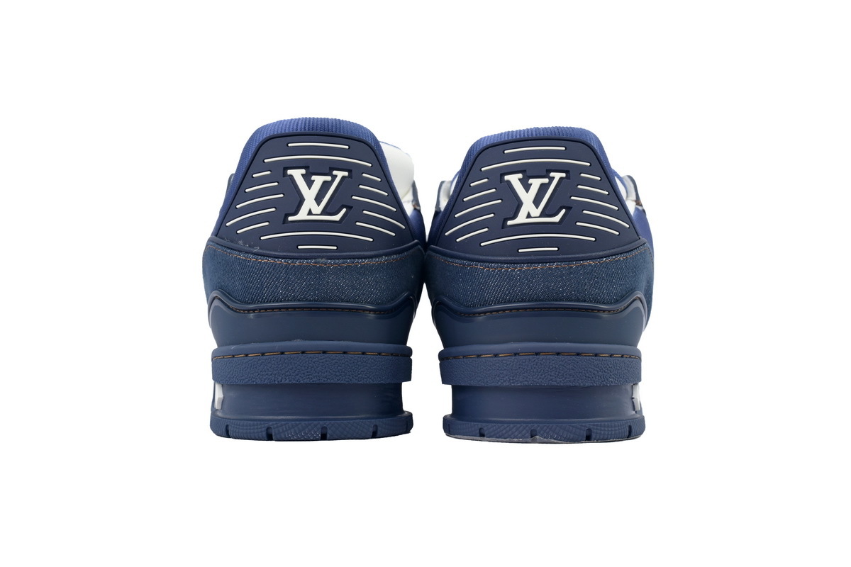 Coco Shoes Louis Vuitton Trainer Deep Blue Cowboy