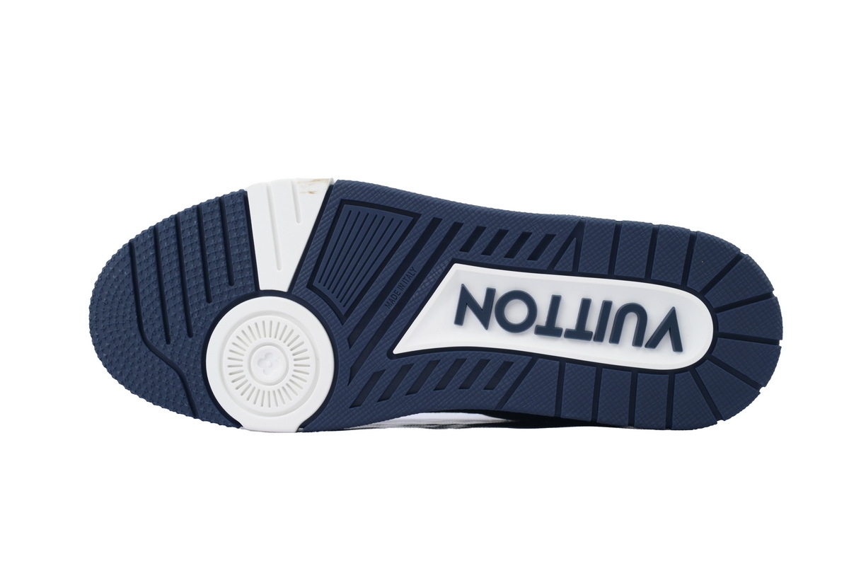 Coco Shoes Louis Vuitton Trainer Deep Blue Cowboy