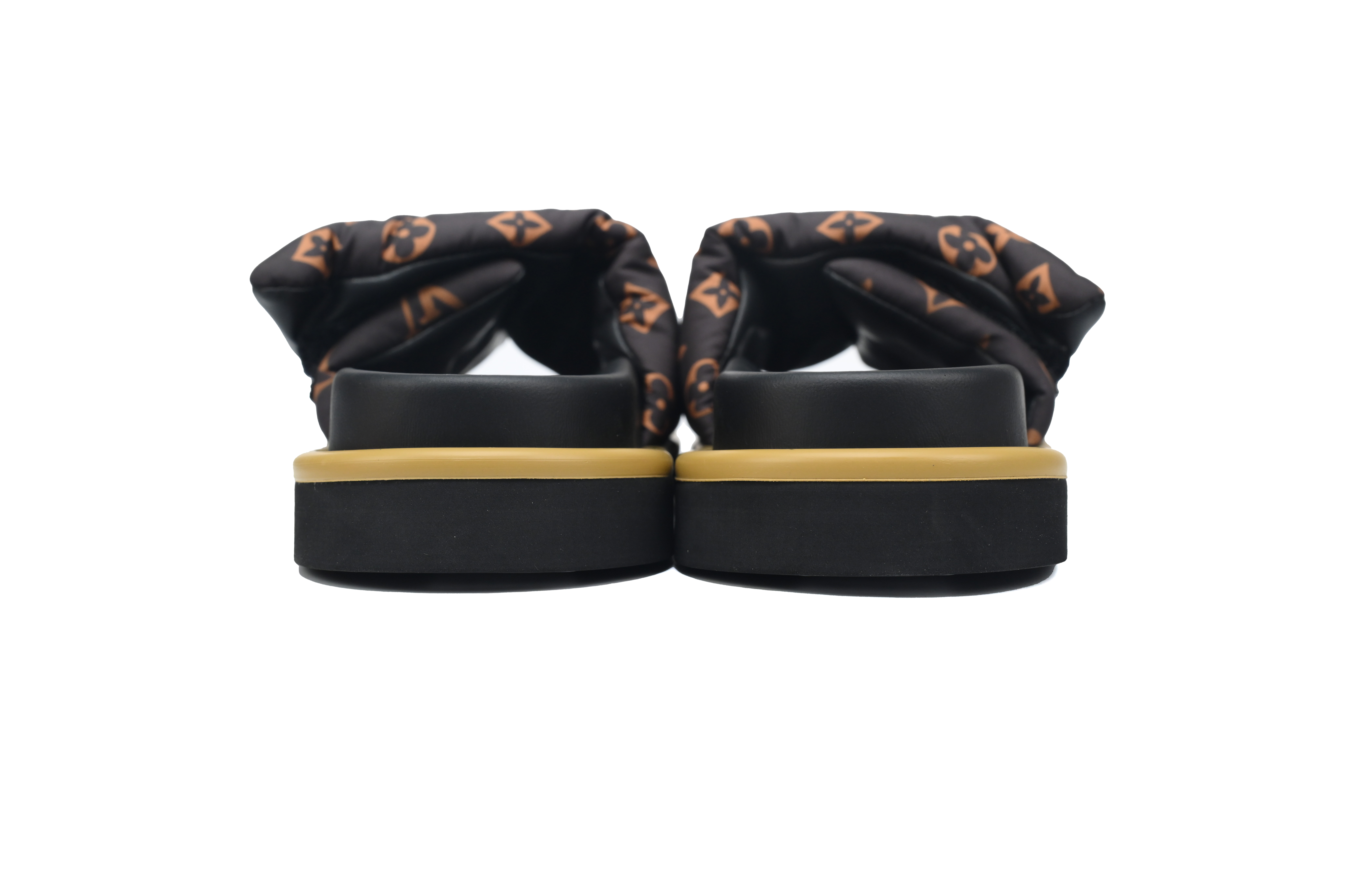 Louis Vuitton Pool Pillow Flat Comfort Mules Color Matching Pumpkin Red And Blue