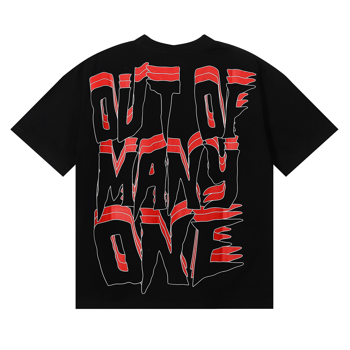 Godspeed Skele Rarri T-shirt #7069 Black/White/Red