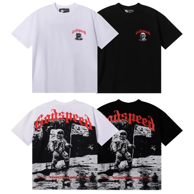 Coco Shoes Godspeed 1969 Crew Neck T-shirt #7068 Black/White 01