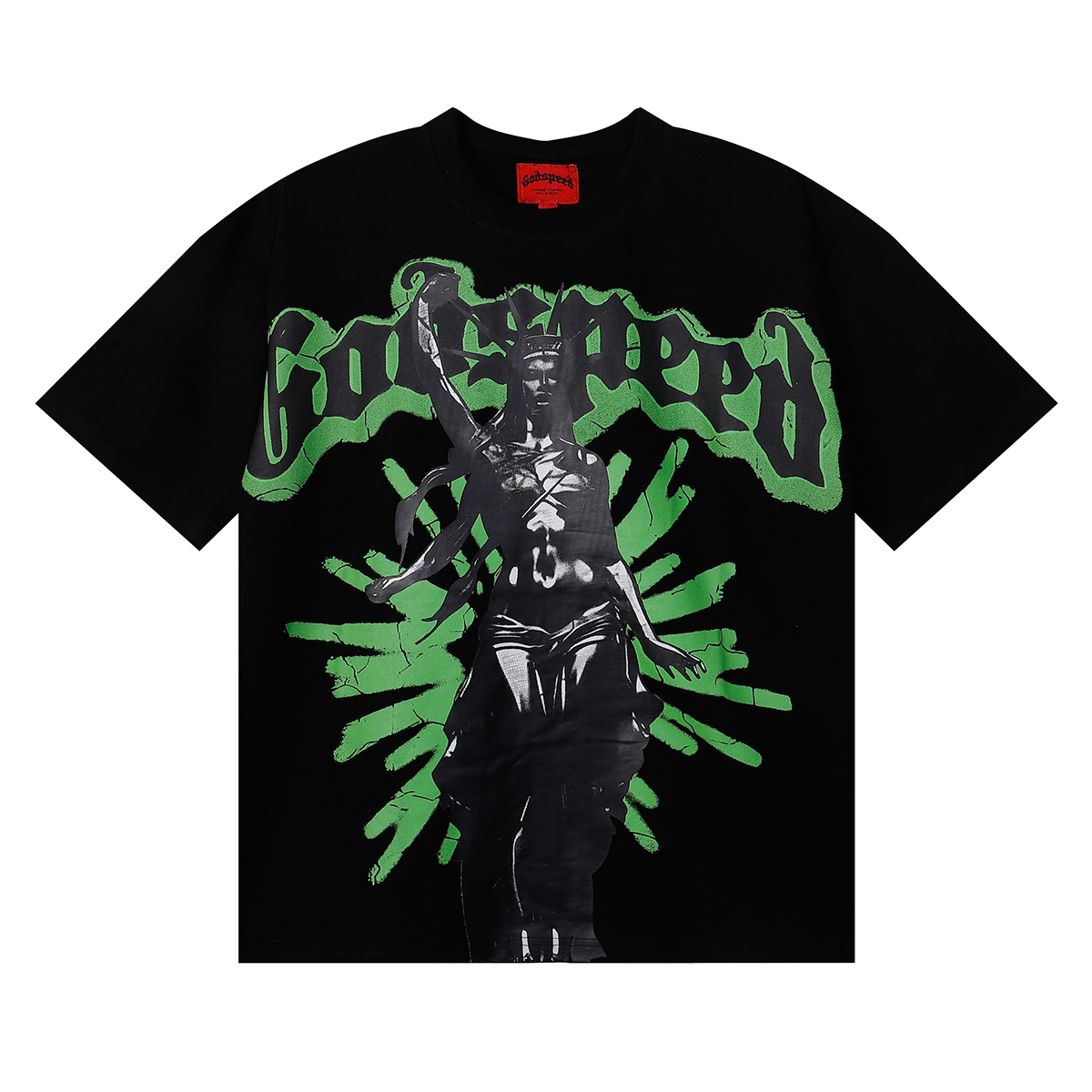 Godspeed Modern Liberty T-shirt #7067 Black/Apricot