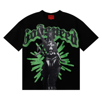 Godspeed Modern Liberty T-shirt #7067 Black/Apricot 02