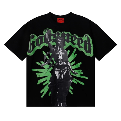 Godspeed Modern Liberty T-shirt #7067 Black/Apricot 01