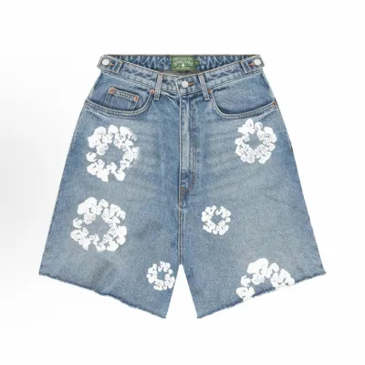 Denim Tears x Lev's Cotton Wreath Jean Short Light Wash 404-081-30 01