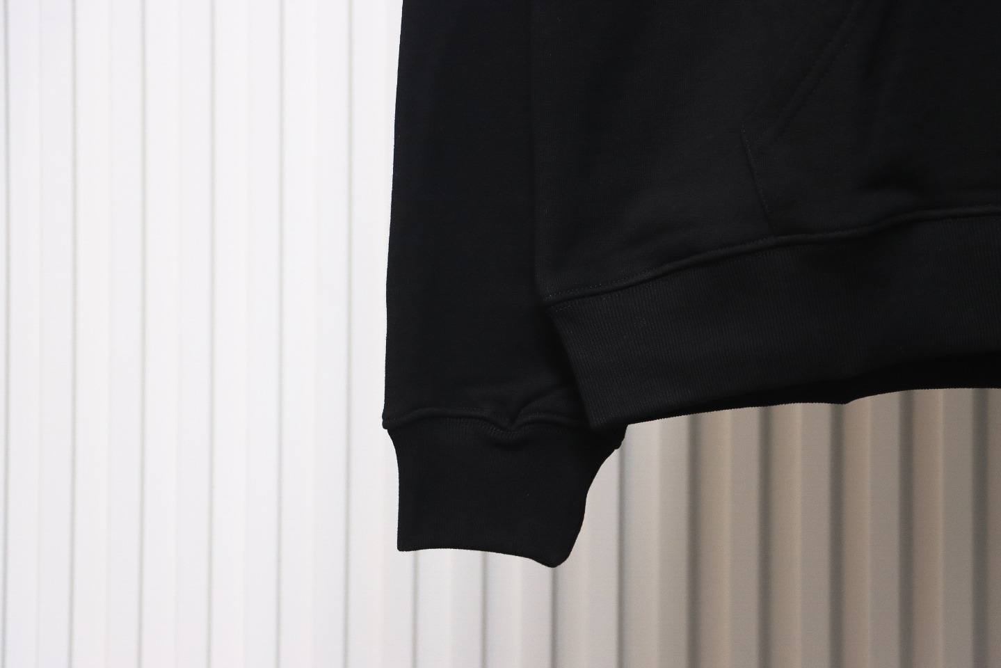 Balenciaga Double Print Logo Hoodie Black