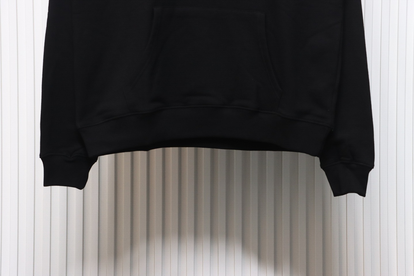 Balenciaga Double Print Logo Hoodie Black