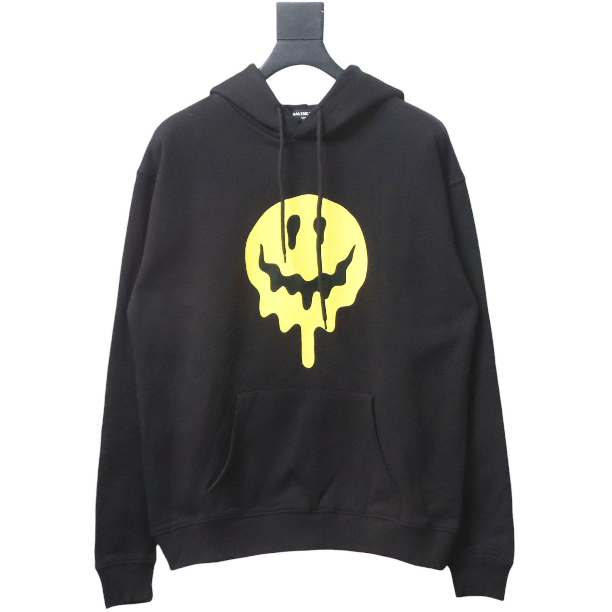 Balenciaga Smiley Hoodie Black