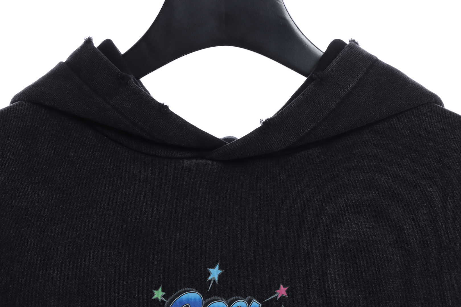 Balenciaga 90/10 Wide Fit Hoodie Washed Black