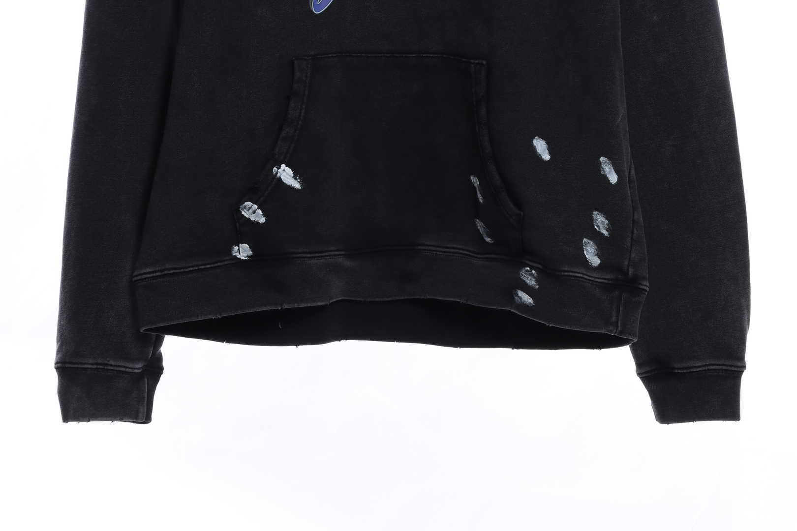 Balenciaga 90/10 Wide Fit Hoodie Washed Black