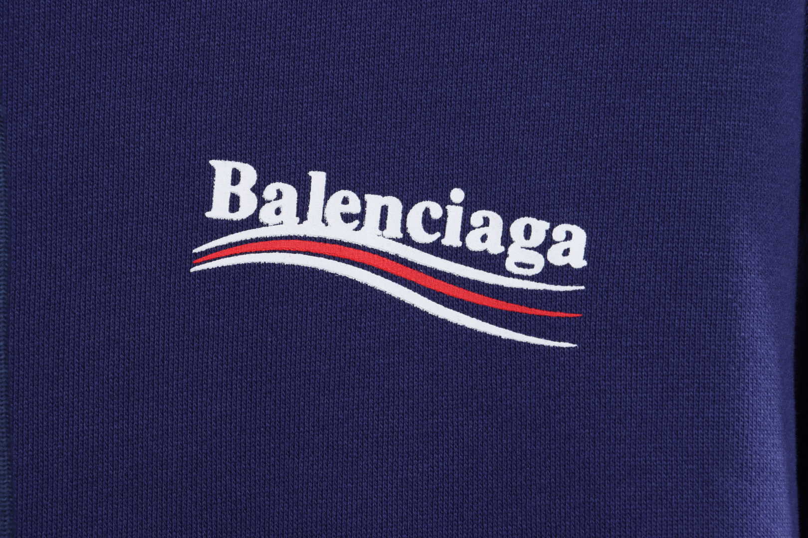 Balenciaga Embroidered Printed Cotton Hoodie Dark Purple